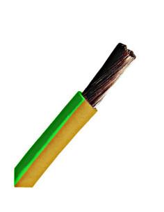 0,5mm2 vezeték zöld/sárga H05V-K 1x0,5