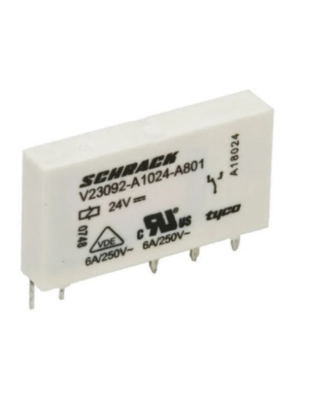 Relé SNR DC24V 1 váltó (6A)