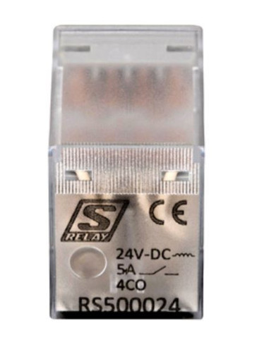 Relé 4v DC24V RS sorozat